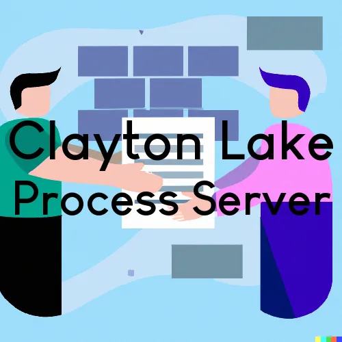 Clayton Lake, ME Process Server, “Nationwide Process Serving“ 
