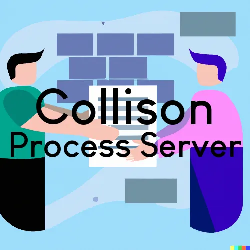 Collison, IL Process Server, “Serving by Observing“ 