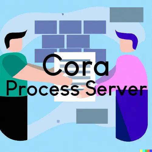 Cora, Wyoming Process Servers