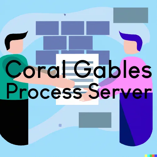 Coral Gables, Florida Process Servers for Residential Addresses