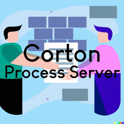 Corton, WV Process Servers and Courtesy Copy Messengers