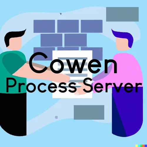 Cowen, WV Process Servers in Zip Code 26206