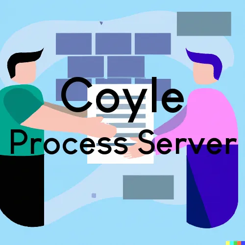 Coyle, OK Process Servers in Zip Code 73027