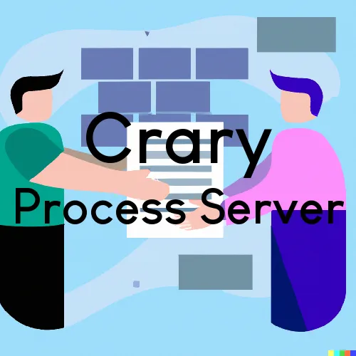 Crary, ND Process Servers and Courtesy Copy Messengers