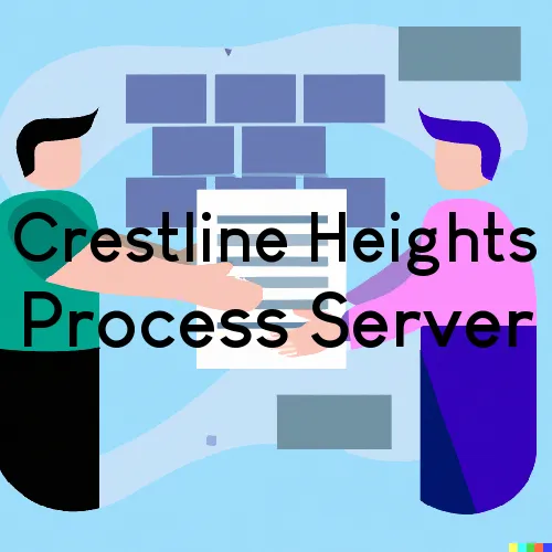 Crestline Heights, Alabama Process Servers