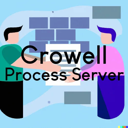 Crowell, TX Process Servers and Courtesy Copy Messengers