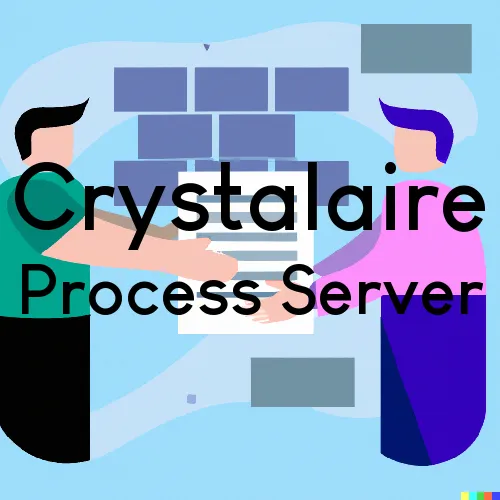 Crystalaire, California Process Server, “Serving by Observing“ 