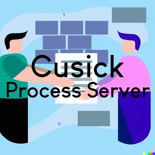 Cusick, WA Process Servers and Courtesy Copy Messengers