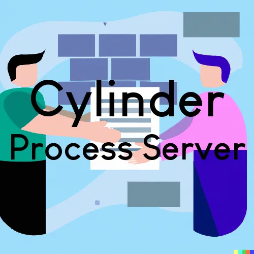 Cylinder, IA Process Servers and Courtesy Copy Messengers