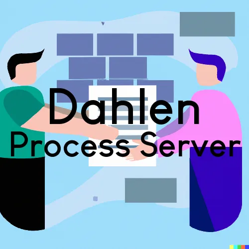 Dahlen, North Dakota Subpoena Process Servers