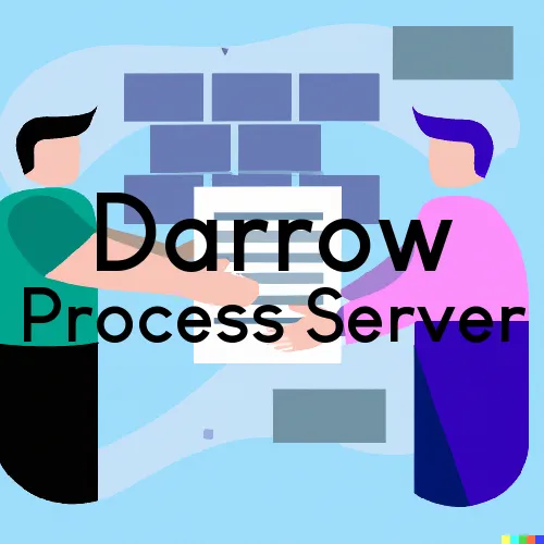 Darrow, LA Process Servers in Zip Code 70725