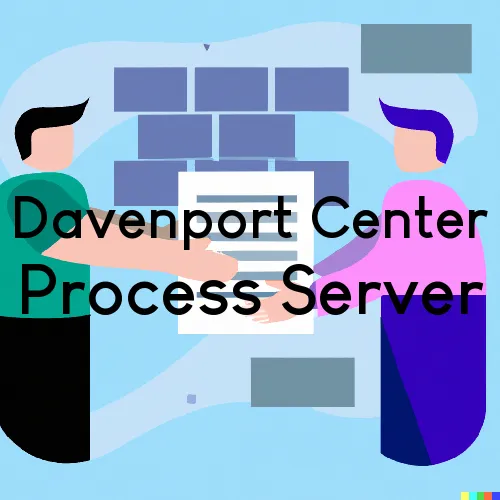 Davenport Center, NY Process Servers in Zip Code 13751