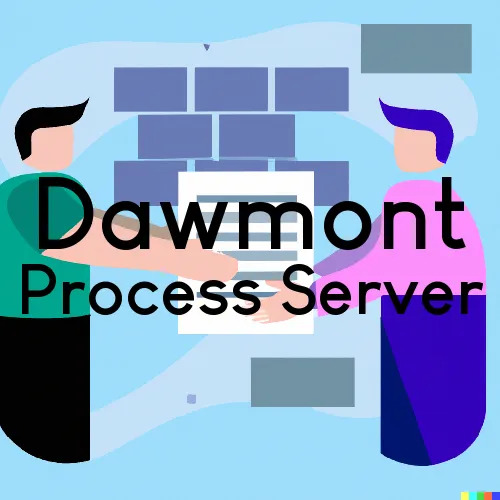 Dawmont, WV Process Servers in Zip Code 26301