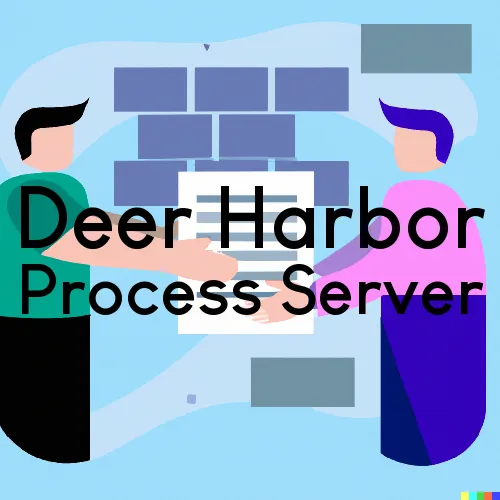 Deer Harbor, WA Process Servers and Courtesy Copy Messengers