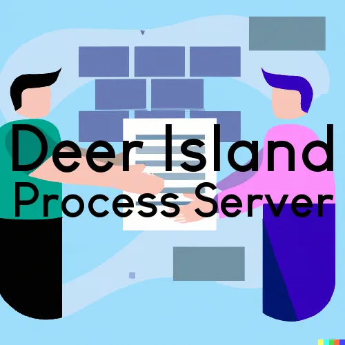 Deer Island, Oregon Process Servers