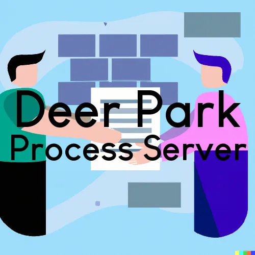 Site Map for Deer Park, New York Process Server
