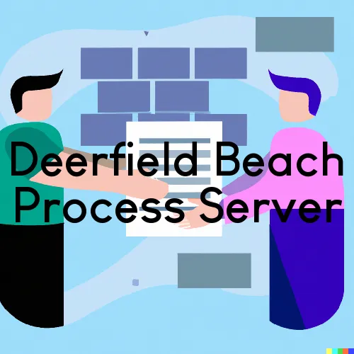 Site Map for Deerfield Beach, Florida Process Servers