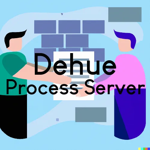 Dehue Process Server, “Rush and Run Process“ 