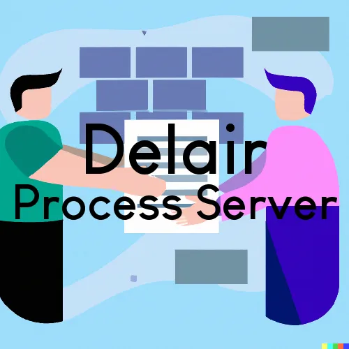 Delair, NJ Process Server, “Server One“ 