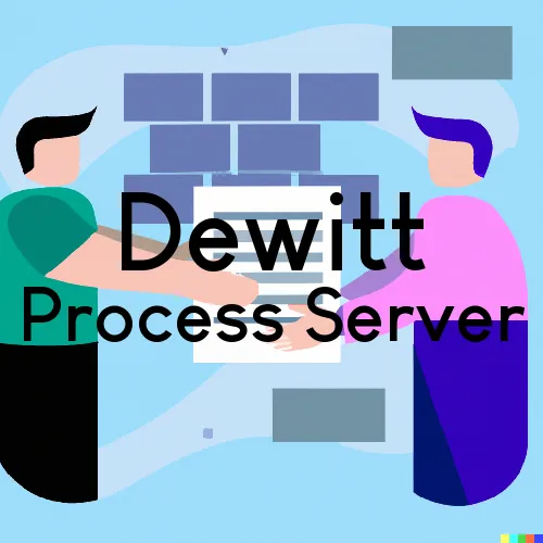 Dewitt, IL Process Servers and Courtesy Copy Messengers
