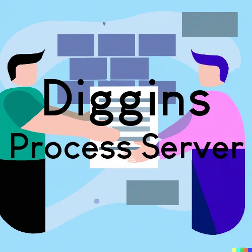 Diggins, MO Process Servers in Zip Code 65636