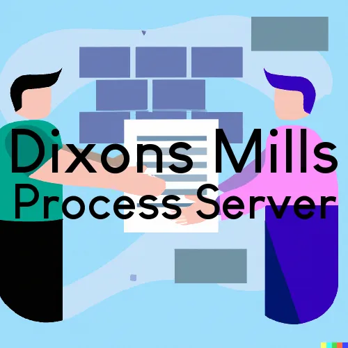Dixons Mills, AL Process Servers and Courtesy Copy Messengers