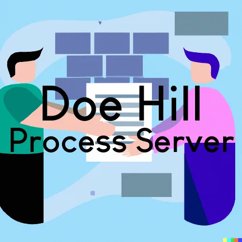 Doe Hill, VA Process Servers in Zip Code 24433