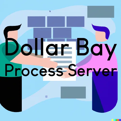 Dollar Bay, MI Process Servers and Courtesy Copy Messengers