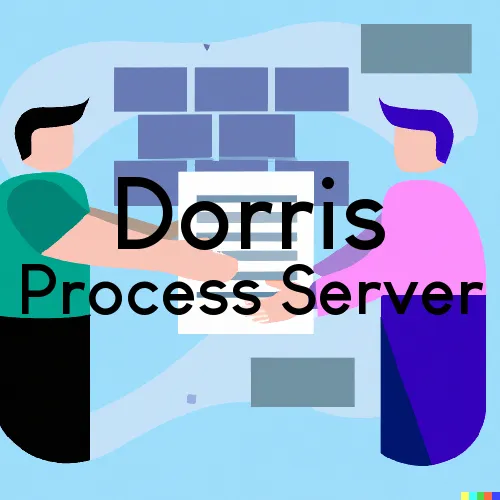 Dorris, California Process Server, “Nationwide Process Serving“ 