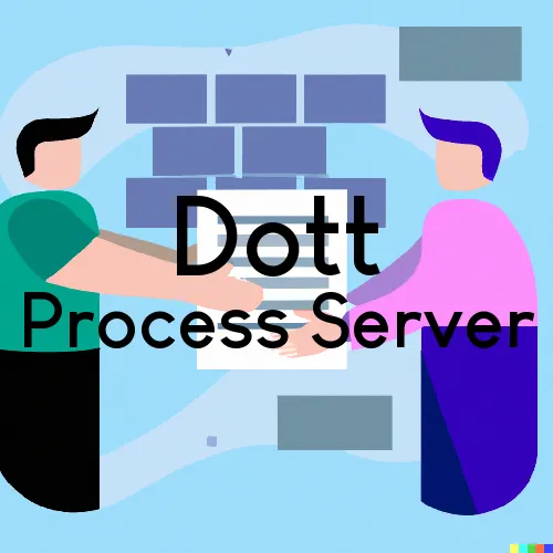 Dott, WV Process Servers and Courtesy Copy Messengers