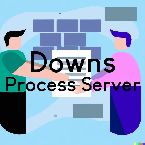 Downs, Illinois Process Servers