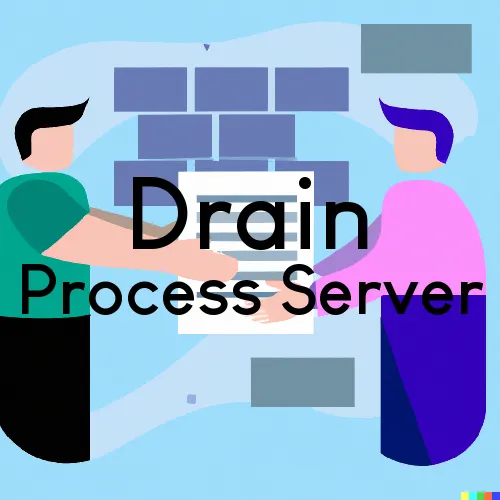 Drain, OR Process Serving and Delivery Services