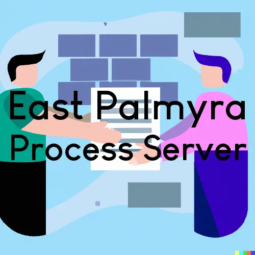 East Palmyra, NY Process Servers and Courtesy Copy Messengers