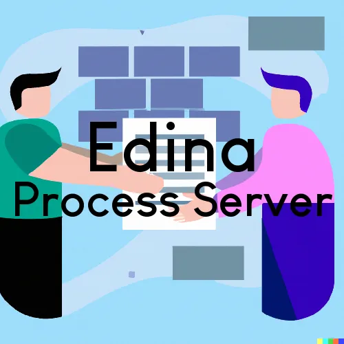 Edina Process Server, “Serving by Observing“ 