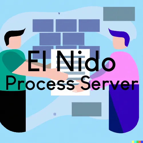 El Nido, California Process Server, “Chase and Serve“ 
