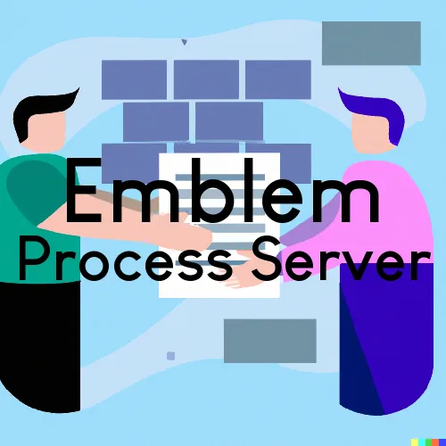 Emblem, WY Process Servers in Zip Code 82422