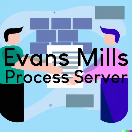 Evans Mills, NY Process Servers in Zip Code 13637