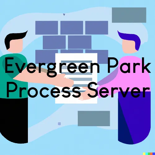 Evergreen Park, IL Process Server, “Serving by Observing“ 