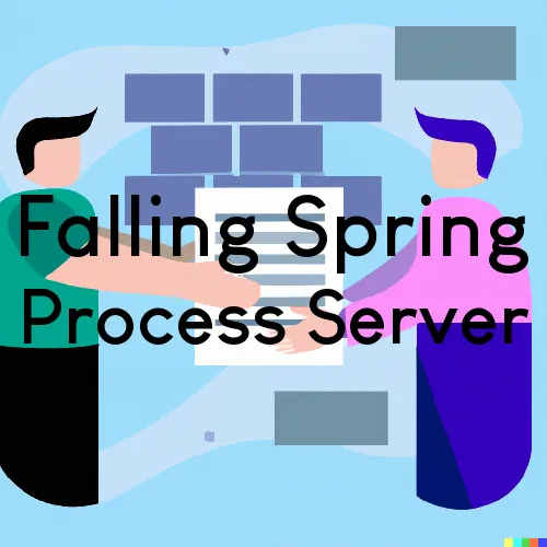 Falling Spring, WV Process Servers and Courtesy Copy Messengers