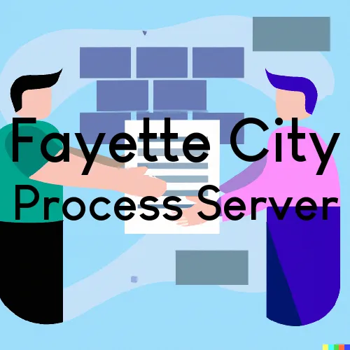 Fayette City Process Server, “Serving by Observing“ 