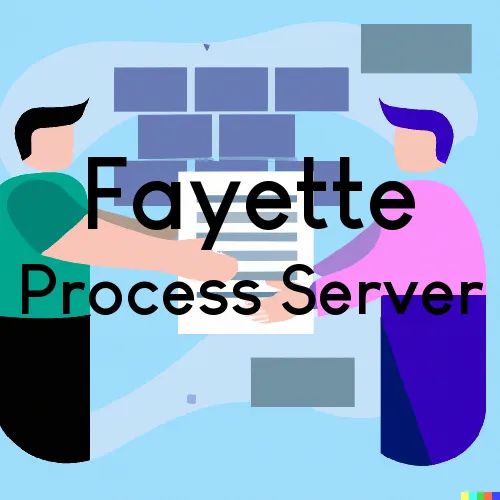 Fayette Process Server, “Serving by Observing“ 