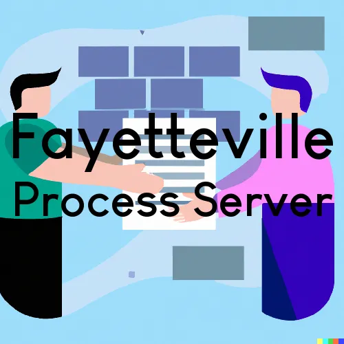 Process Serving a Summons in Fayetteville, Arkansas
