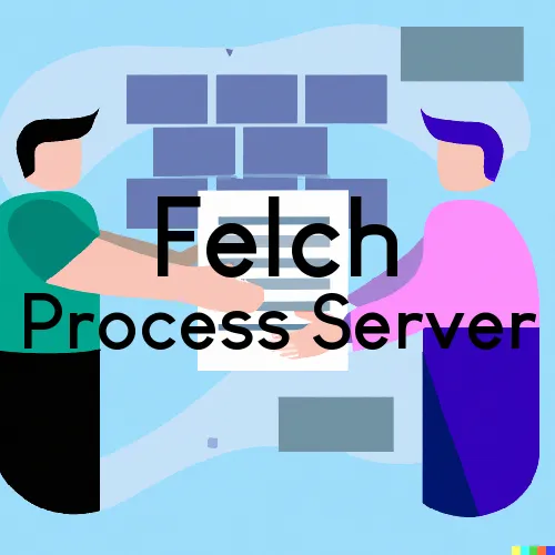 Felch Process Server, “Serving by Observing“ 