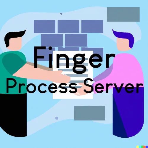 Finger, TN Process Servers in Zip Code 38334