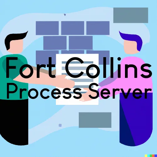 How Process Servers Serve Process in Fort Collins, Colorado 