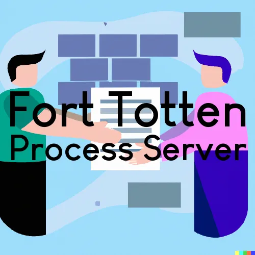 Fort Totten, North Dakota Subpoena Process Servers
