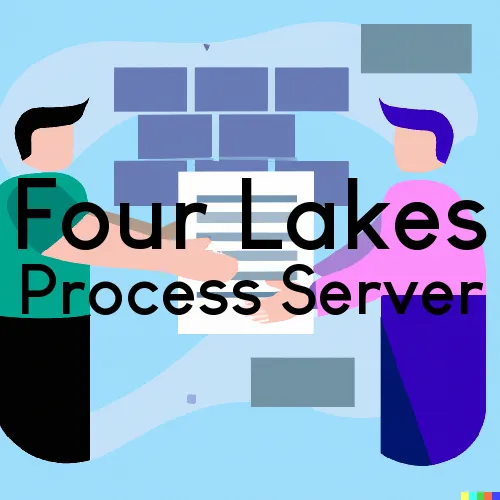 Four Lakes, WA Process Servers in Zip Code 99014