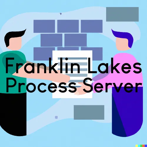 Franklin Lakes, NJ Process Server, “Chase and Serve“ 