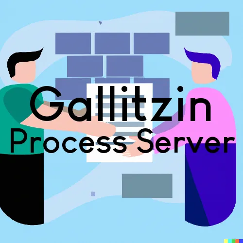 Gallitzin, PA Process Servers in Zip Code 16641