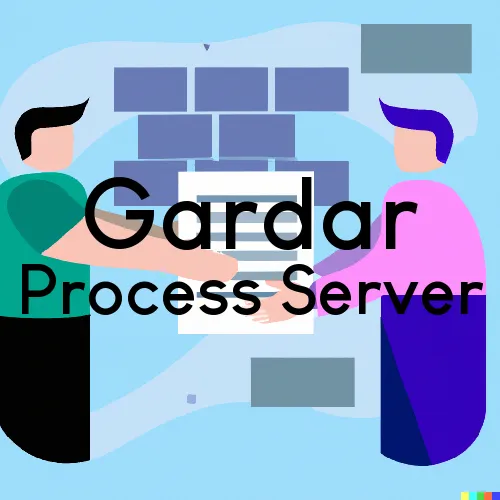 Gardar, ND Process Servers and Courtesy Copy Messengers